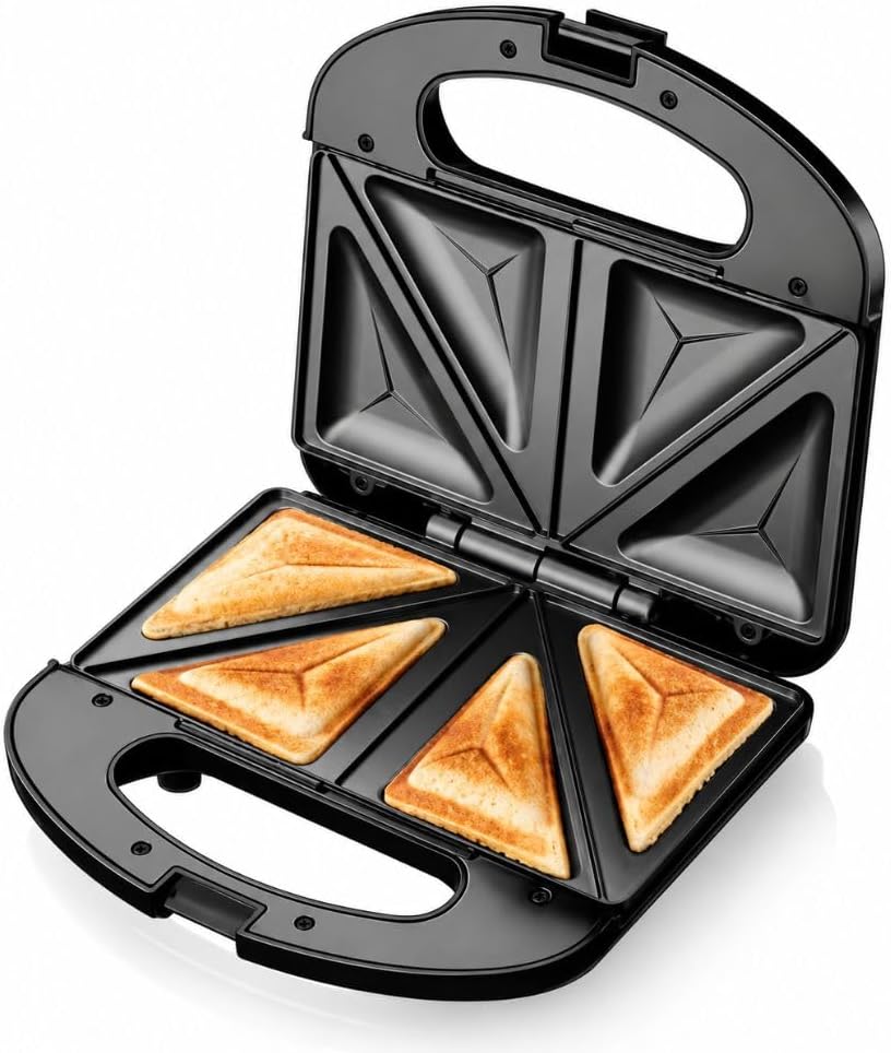 RAF R.2538S Sandwich Maker with golden toasted triangle sandwiches