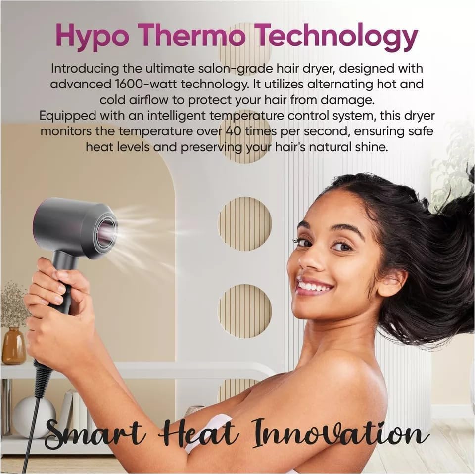 RAF Hair Dryer R.4562 Hypo Thermo Technology Smart Heat