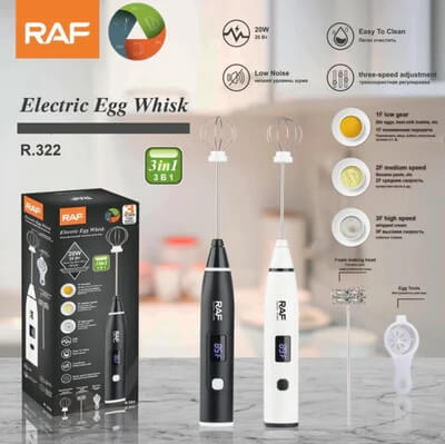 RAF Electric Egg Whisk 3-in-1 with Digital Display – R.322