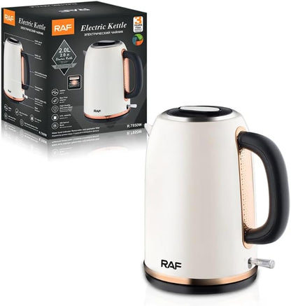 RAF R.7850W Electric Kettle features – 2000W BPA-free stainless steel