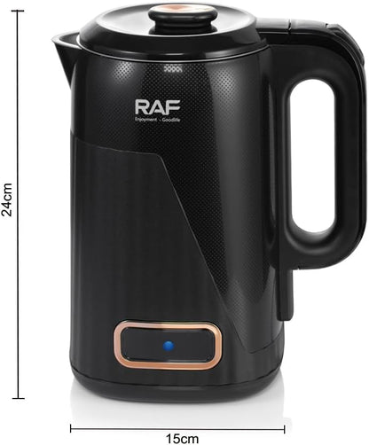 RAF R.7893B Electric Kettle dimensions – 24cm height 15cm width
