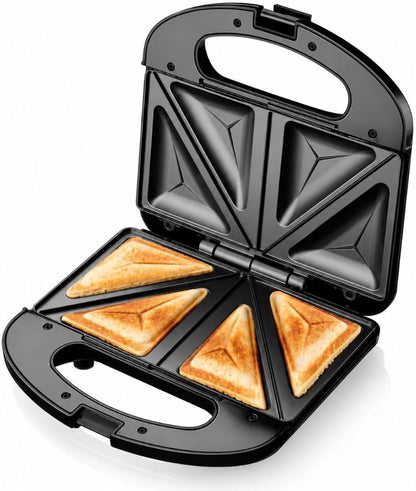 RAF R.2538S Sandwich Maker with golden toasted triangle sandwiches