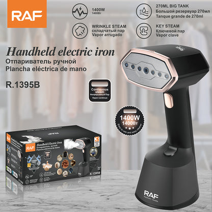 RAF Handheld Electric Steam Iron 1400W — Continuous Steam, 270ml Tank (R.1395B)