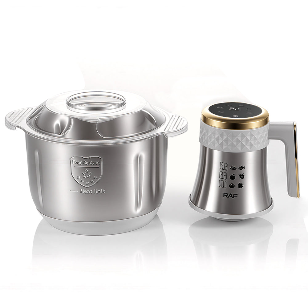 RAF R.7719 Food Processor 5L – 500W Touch Screen Stainless Steel