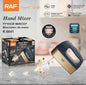 RAF Hand Mixer 300W | 5-Speed Electric Mixer with Beaters & Dough Hooks (R.6641)