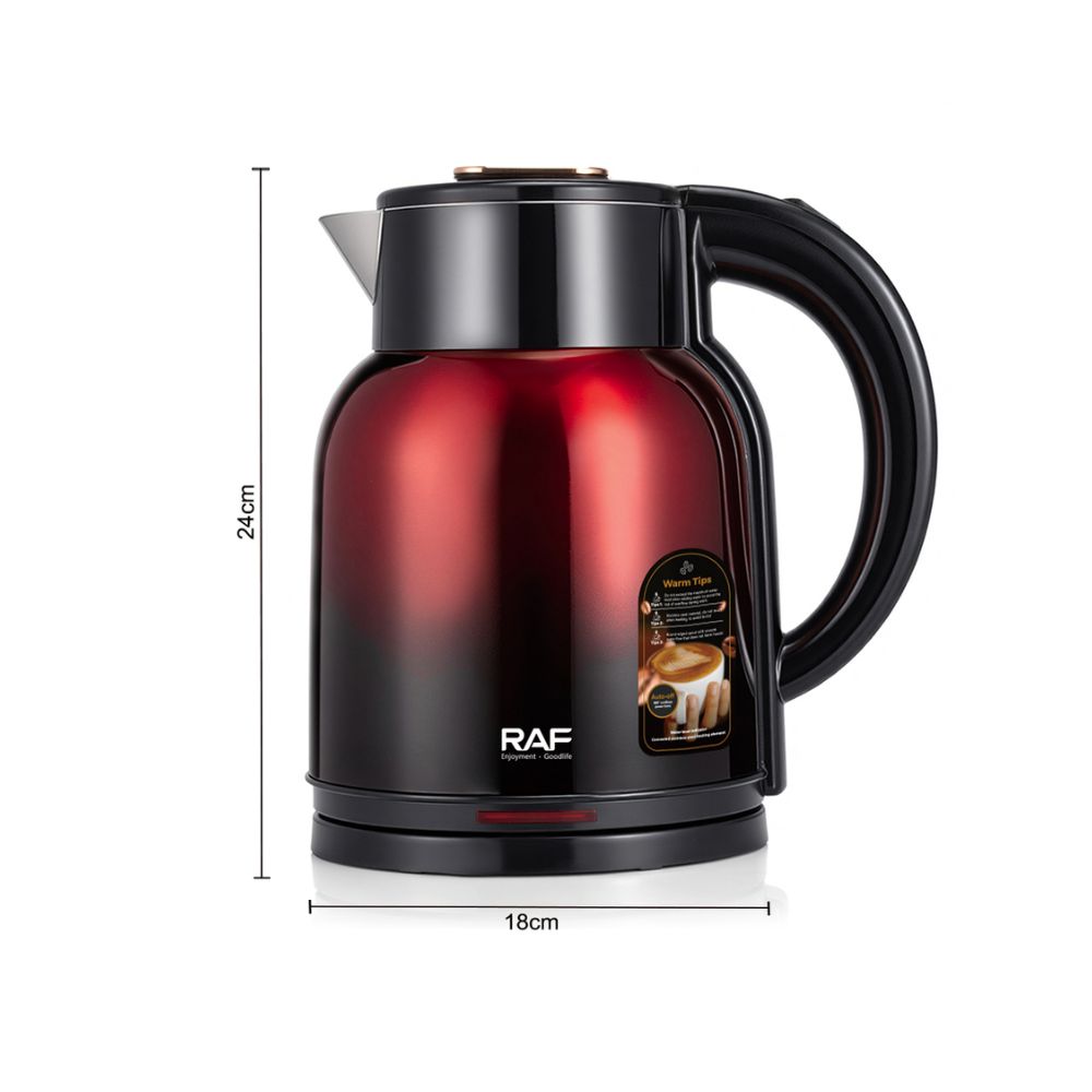 RAF R.7312 Electric Kettle with box – product packaging