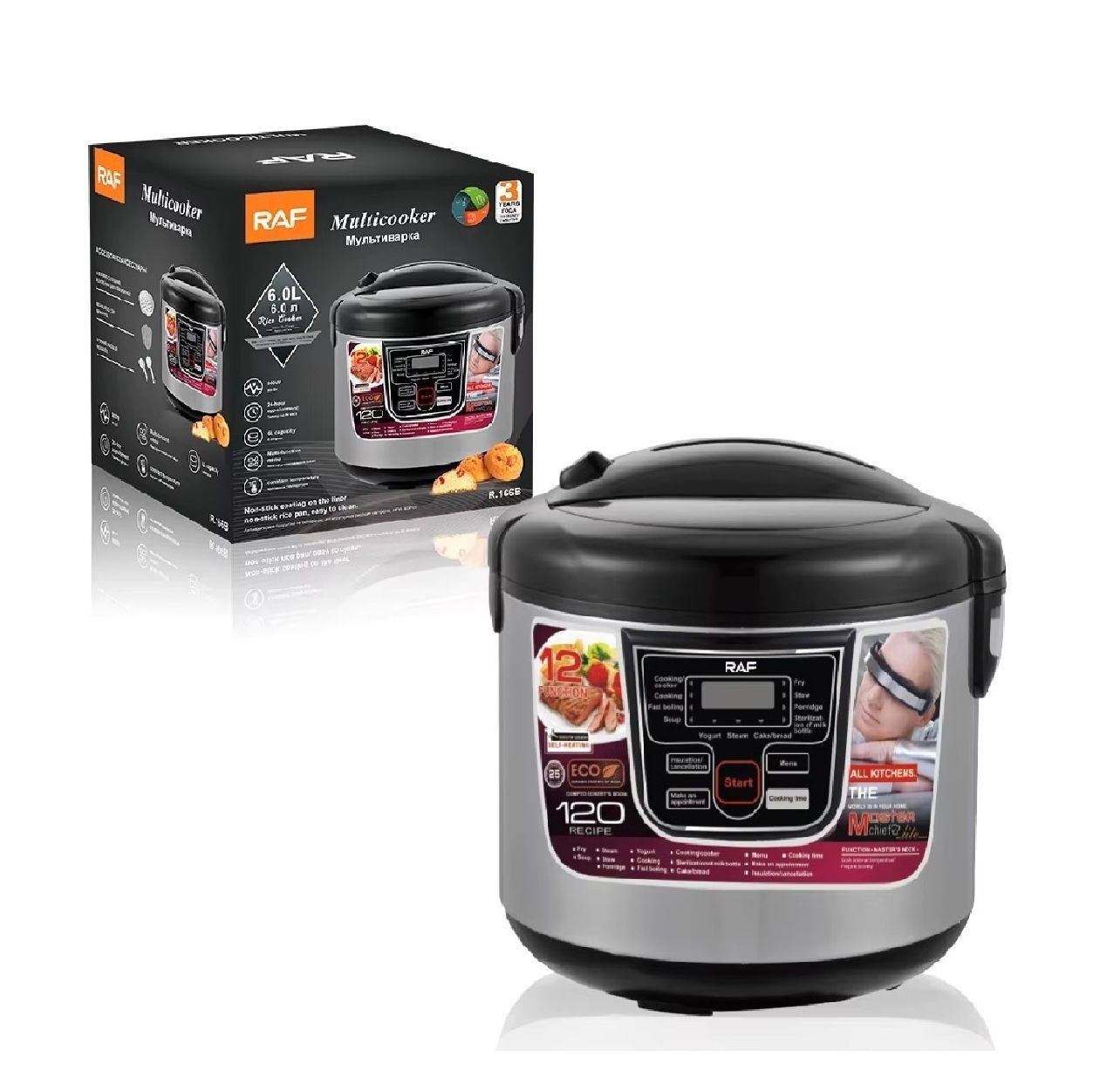 RAF 12-Function Multi Cooker 900W