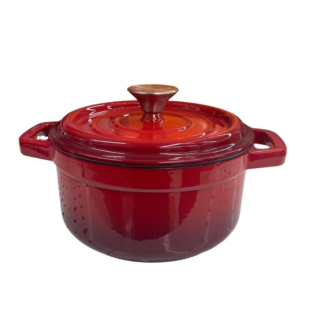 Condere Home Enamel Pot 20CM Red - CDH-2008