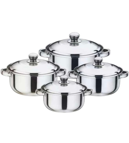 Condere Home CDH-012 4-Piece Pot Set Mirror Finish