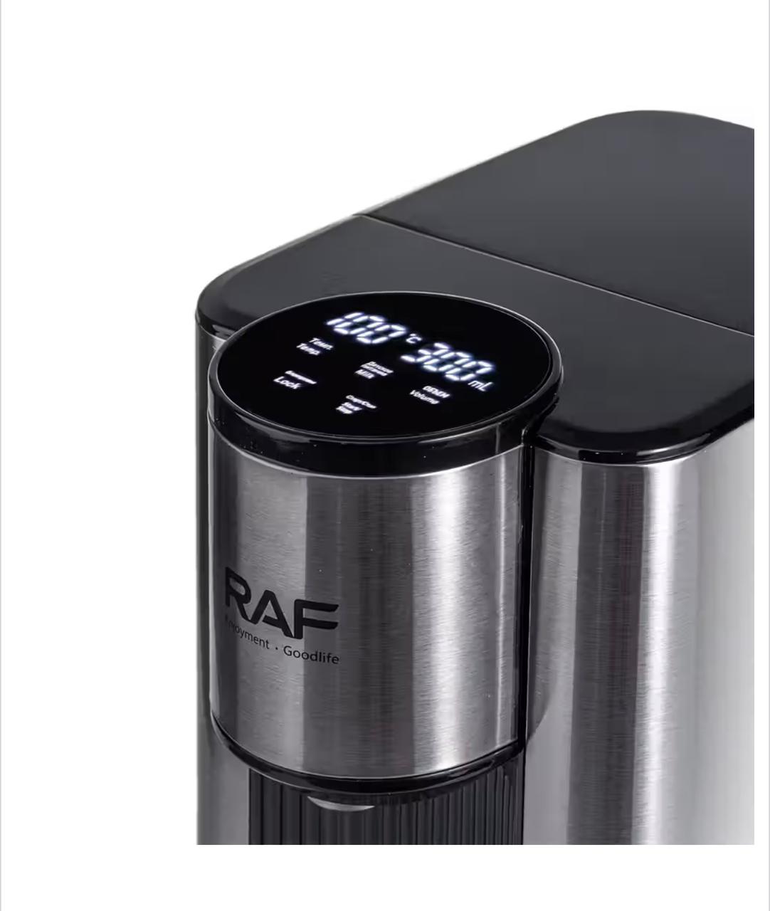 RAF R.11007 Water Dispenser – close-up of LED digital display showing 100C and 300ml