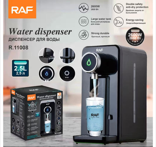 RAF R.11008 Water Dispenser – product spec sheet 2600W 2.5L features